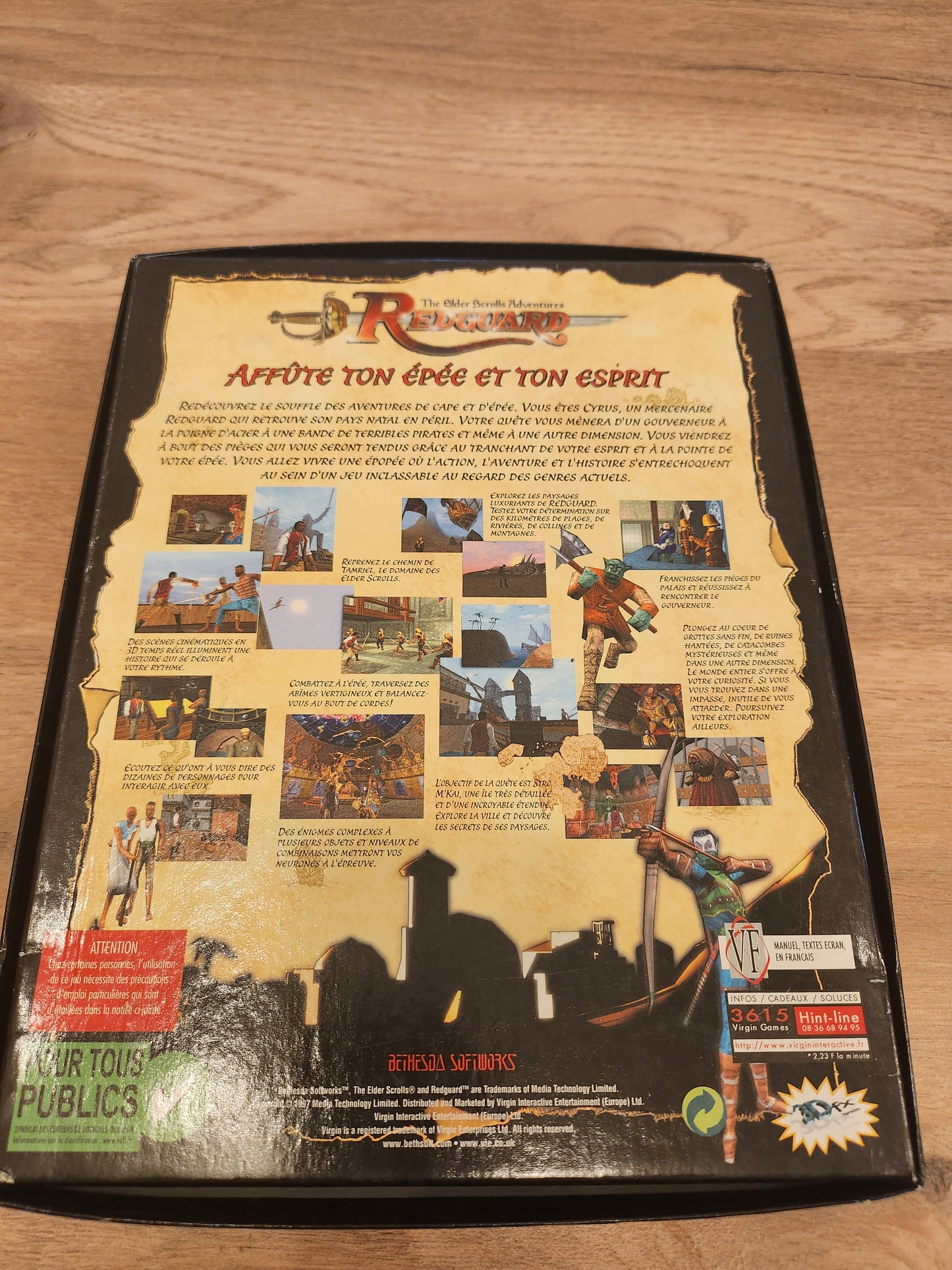 Pour PC Jeu The Elder Scrolls Adventures REDGARD en Version Française Rare