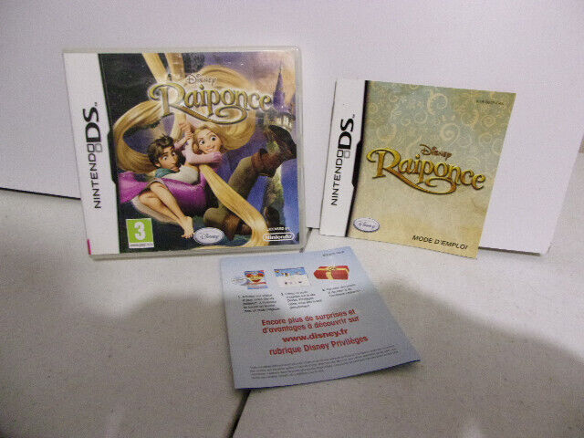 RAIPONCE Disney jeu nintendo DS comaptible 2ds et 3ds en boite avec notice