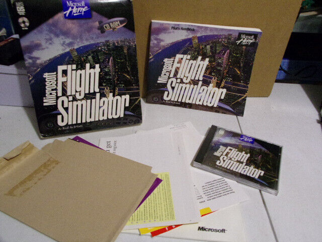 Microsoft Flight Simulator + manuel pilote PC Big Box