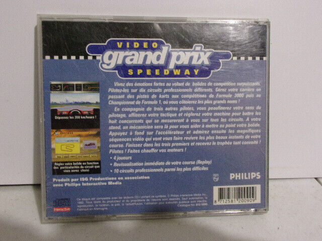 CDi CD-I  Philips  Video Speedway Grand Prix  complet