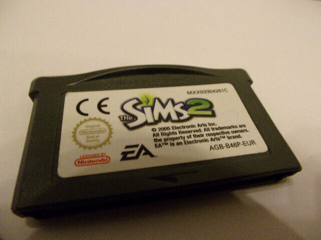 jeu game boy advance sims 2 gba