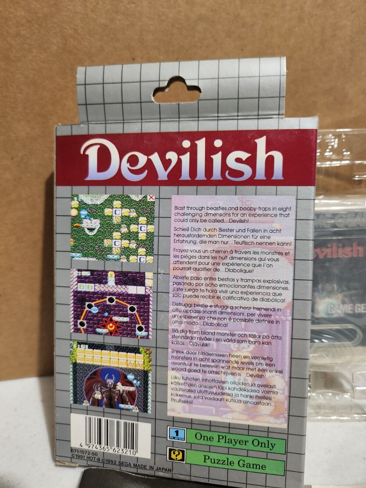 Jeu Sega Game Gear : Devilish - PAL FR - Complet - Très bon état