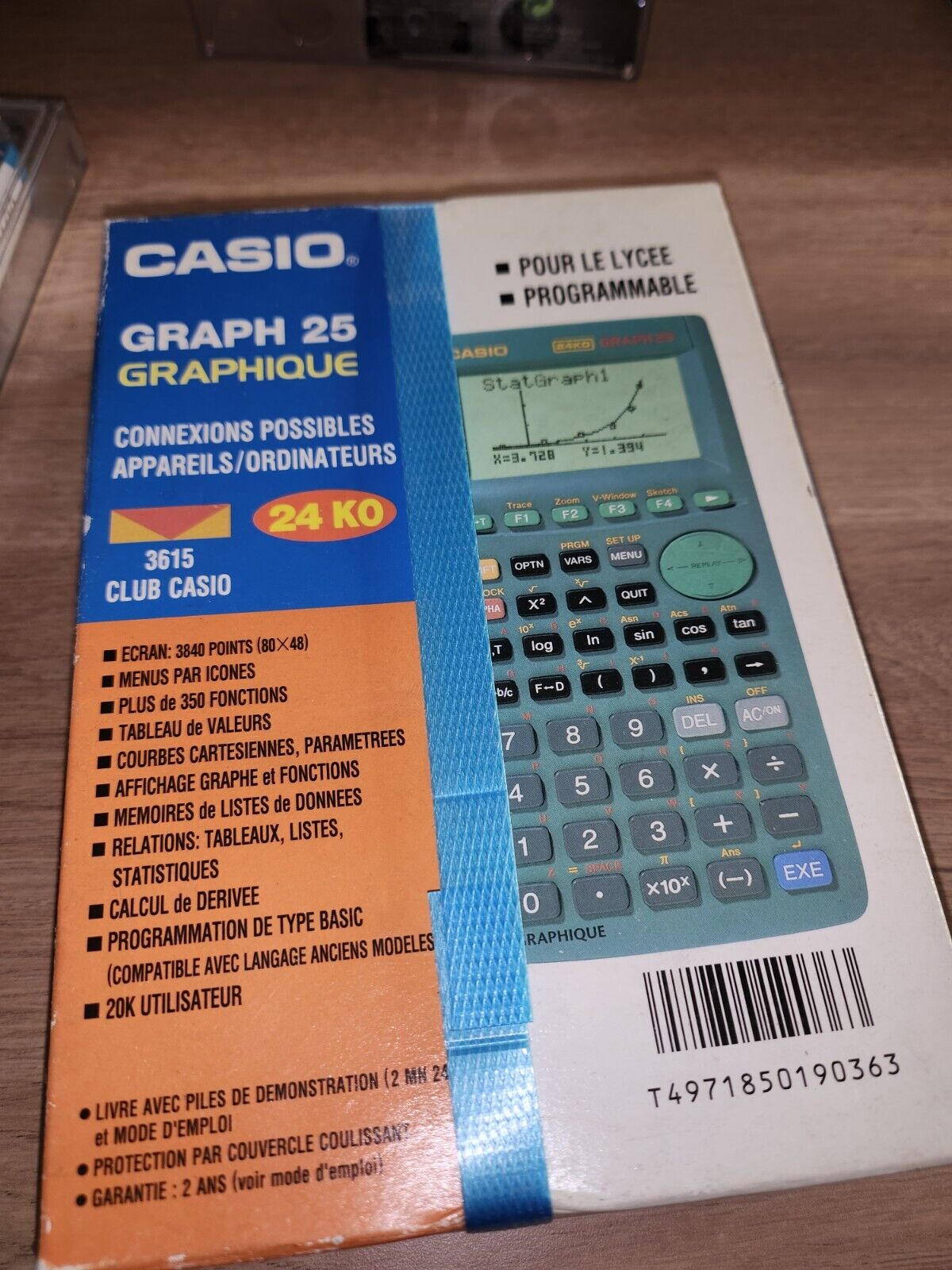 Calculatrice Casio | Graph 25 | Lycée Graphique Scientifique | Piles Neuves