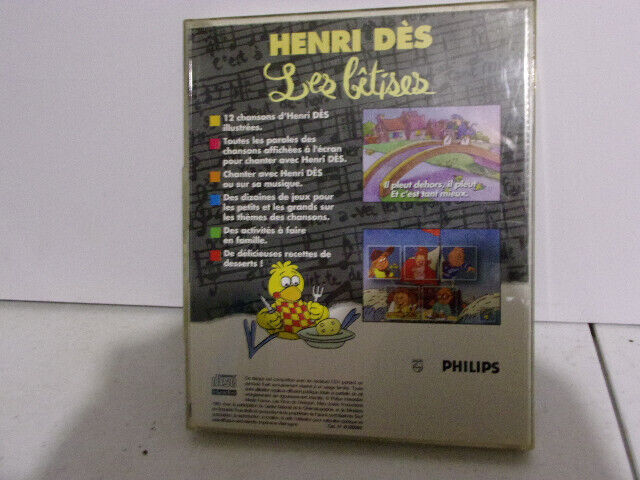 Jeu utilitaire Philips CD-i Henri Dès Les Bêtises - Cdi