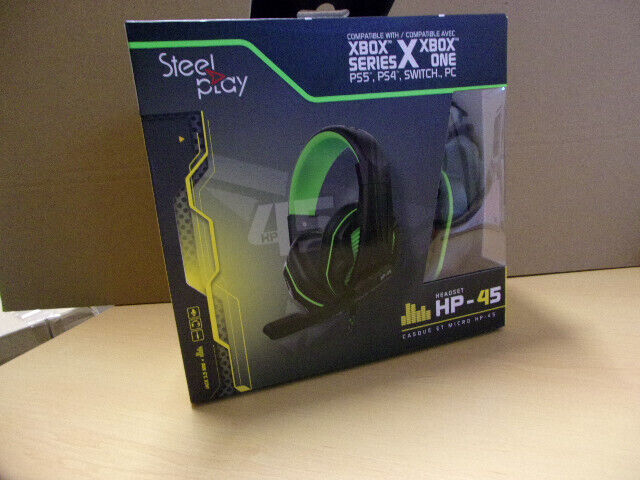 Steelplay HP45 - Casque-Micro Stéréo filaire PC, Switch, PS4, PS5, Xone, XSeries