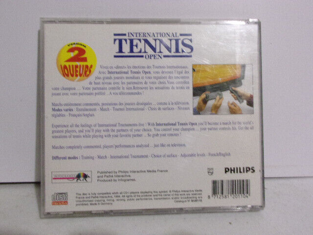 Internationnal Tennis Open CDi CD-I  complet