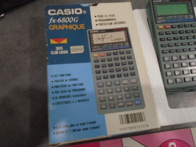 RARE CALCULATRICE GRAPHIQUE CASIO FX-6800G en boite