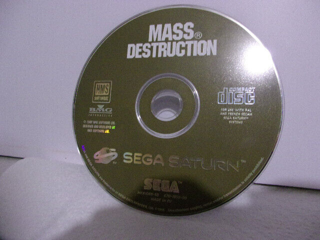 JEU SEGA SATURN MASS DESTRUCTION cd seul