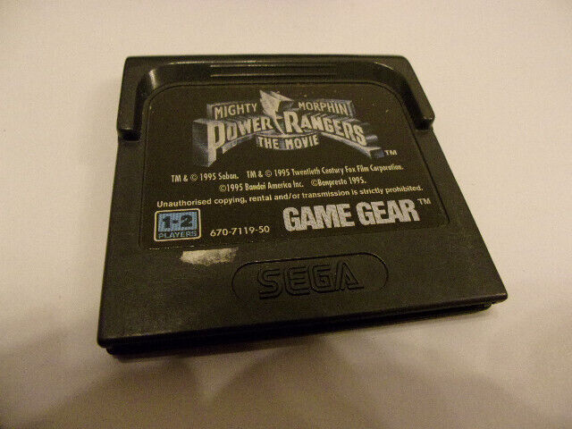 Power rangers Sega Game Gear PAL 