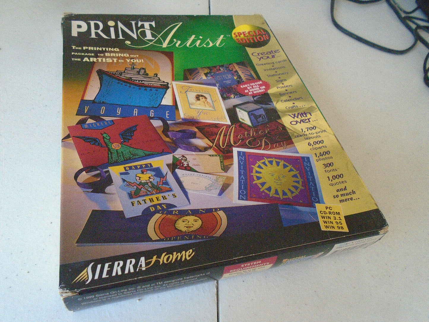 POUR WINDOWS 95 98 PRINT ARTIST SPECIAL EDITION