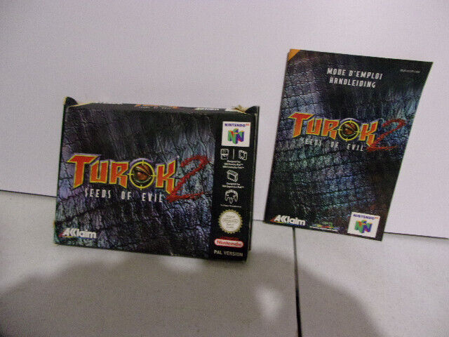 Turok 2 : Seeds Of Evil - Nintendo 64 - Notice + boite abimée