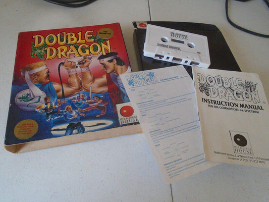 DOUBLE DRAGON Commodore 64-c64- k7 SPECTRUM dans sa boîte