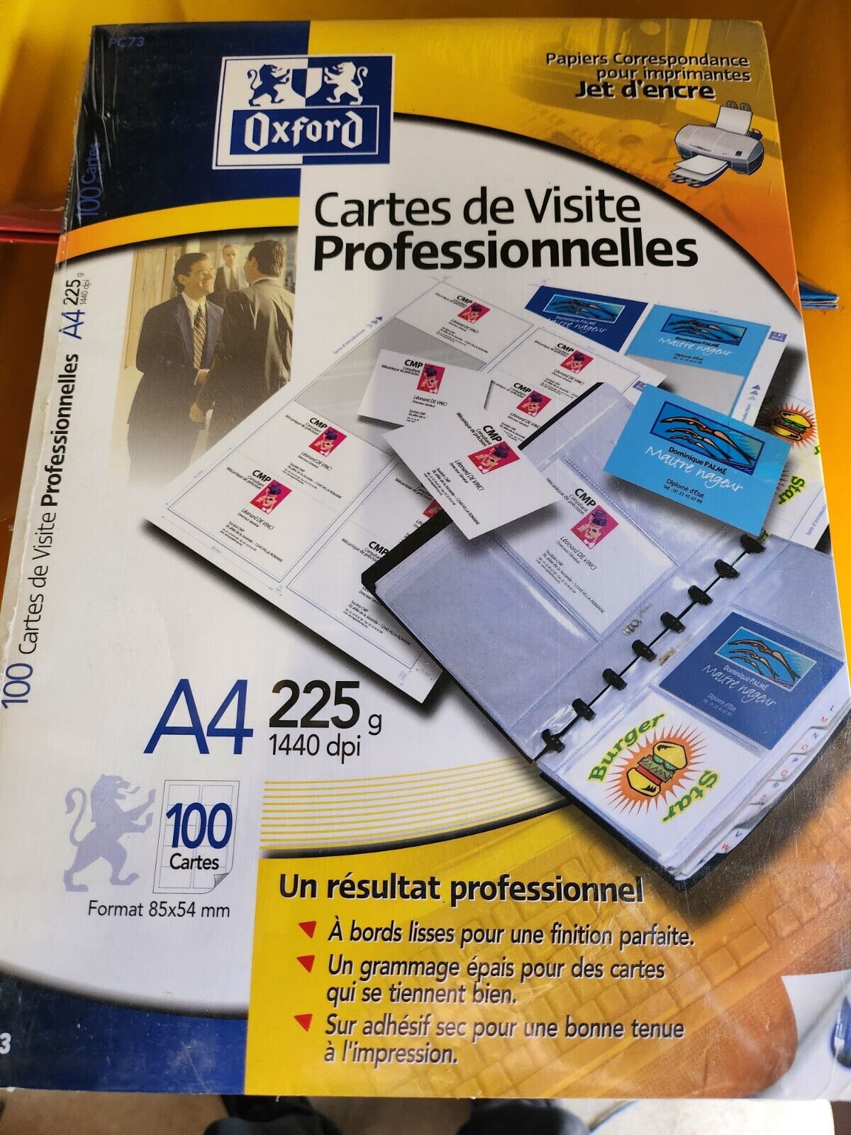 Oxford CARTES DE VISITES PROFESSIONNELLES A4 225g 1440 dpi 