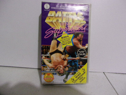 Cassette Vidéo Battle of the Superstars 1992 VHS en anglais catch WWF