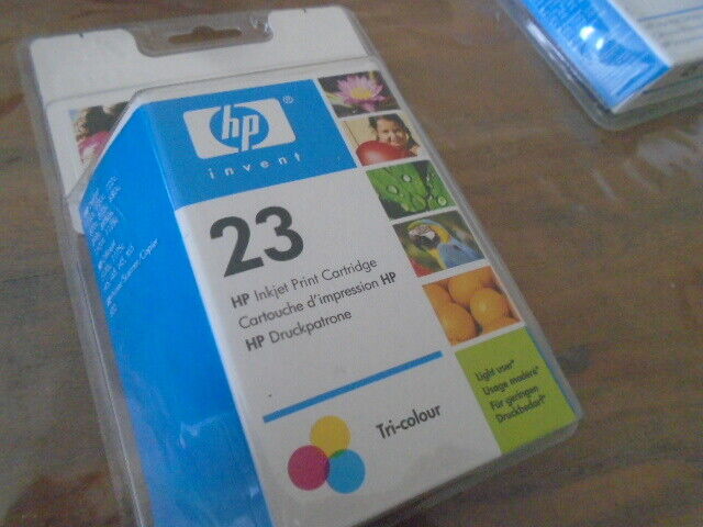 HP 23 (C1823GE) Cartouche 3 couleurs (Cyan, Magenta,jaune) NEUF fin 2006