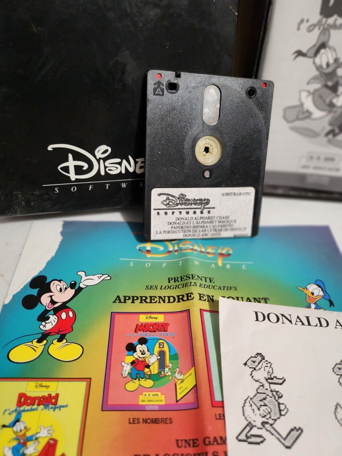 Jeu Amstrad CPC 6128 - DONALD ET L'ALPHABET MAGIQUE - Disney Software