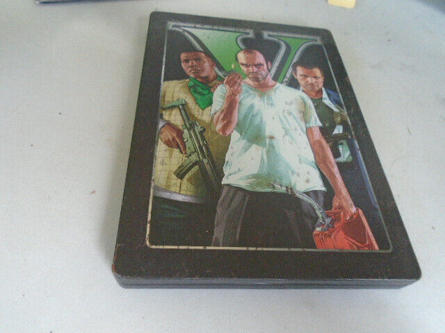 Jeu XBOX 360 GTA V Version Steelbook Complet FR Disques en TBE