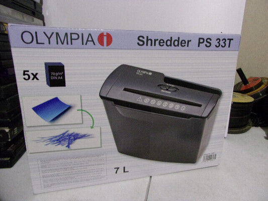 Destructeur De Document olympia shredder ps 33t neuf