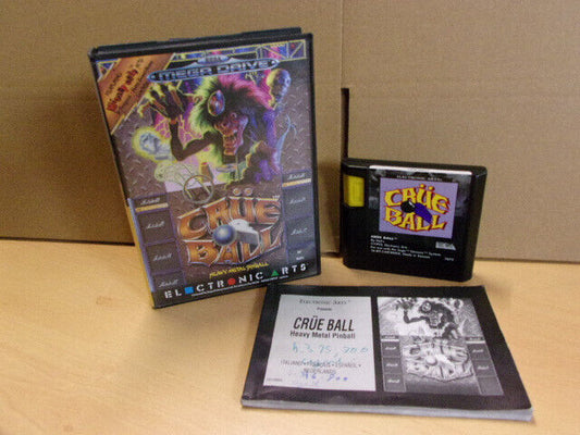 Crue ball heavy metal pinball Sega Megadrive MD Mega drive complet