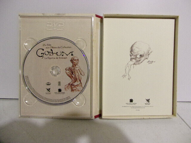 Coffret 1 dvd La Création de Gollum La Figurine de Sméagol + 1 Livret