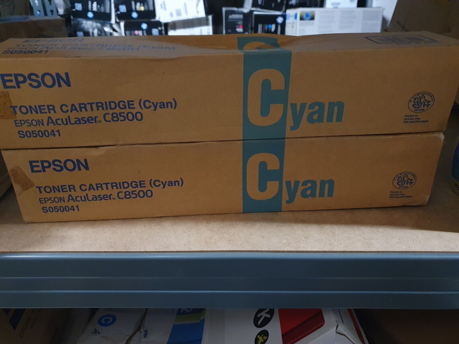 LOT DE 2 Epson Toner cyan AL-C8500/C8600 (6 000 p) GRADE B