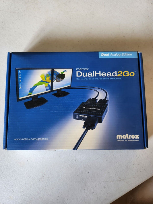 Répartiteur vidéo - MATROX DualHead2Go version Analogique ( 1x VGA vers 2x VGA)