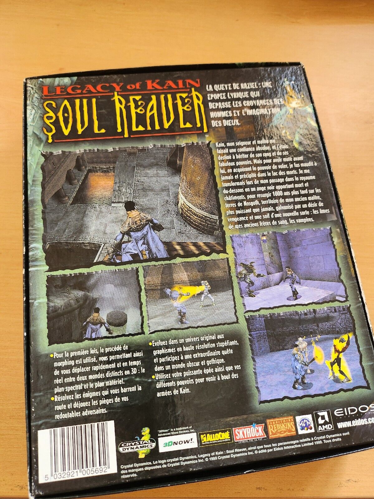 ++ jeu BIG BOX pour ordinateur PC legacy of kain SOUL REAVER ++