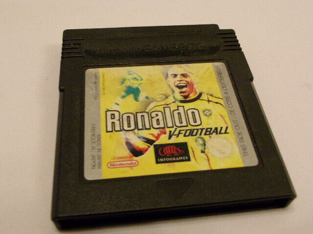 Jeu vidéo Cartouche Seule Ronaldo v-football Nintendo Game Boy version FAH