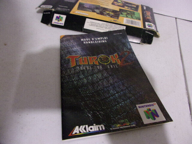 Turok 2 : Seeds Of Evil - Nintendo 64 - Notice + boite abimée