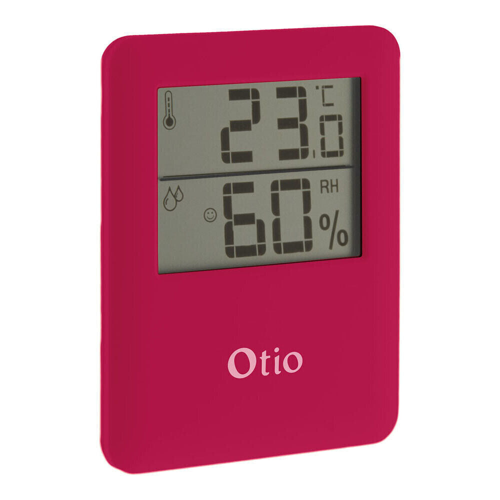 Thermomètre Hygromètre magnétique à écran LCD - Rose - Otio neuf