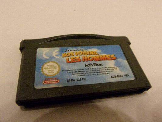 JEU GAME BOY ADVANCE    NOS VOISINS LES HOMMES