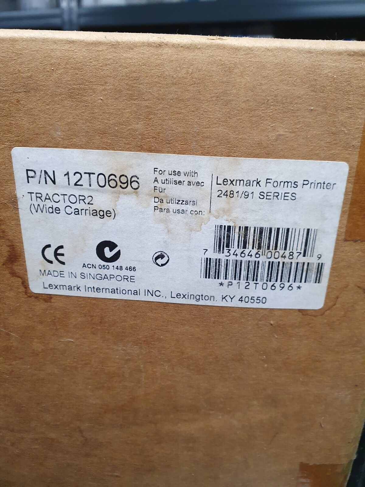 Lexmark système d'entraînement par poussée 12t0696 neuf