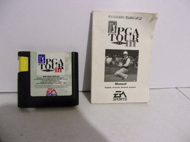 jeu + Notice pour Sega Megadrive - PGA Tour Golf III 3