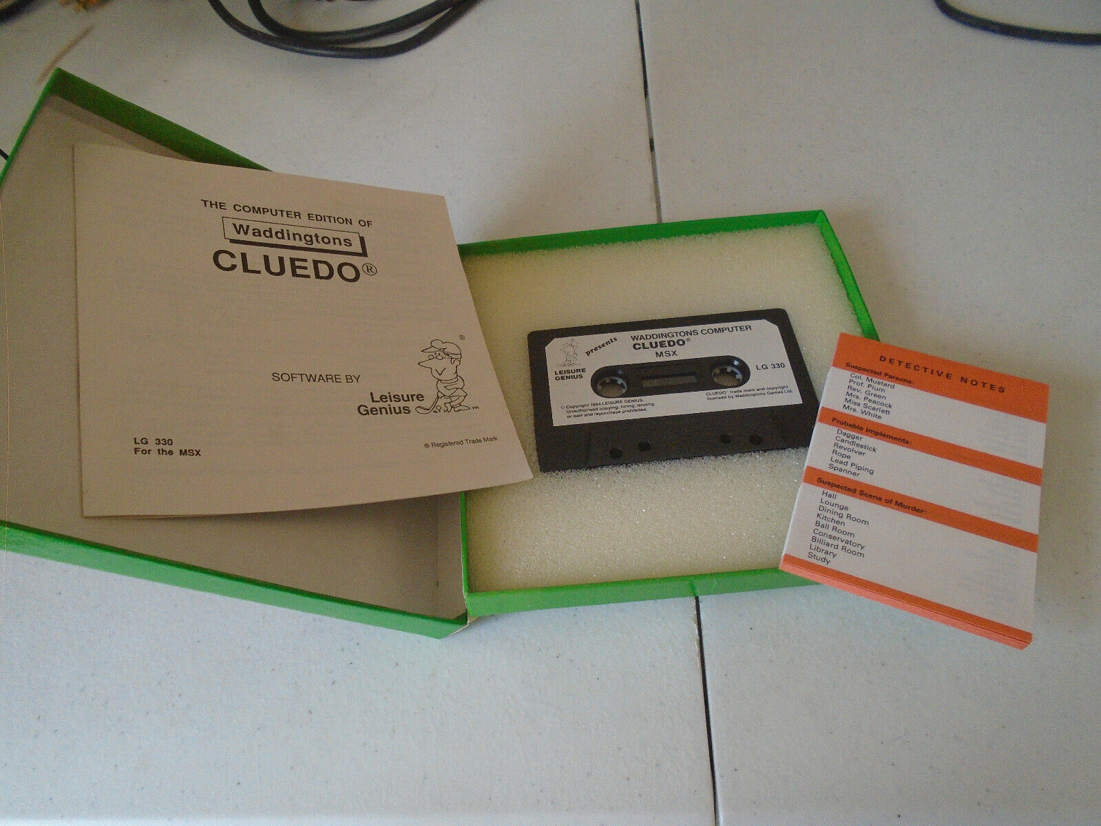 cluedo pour MSX 