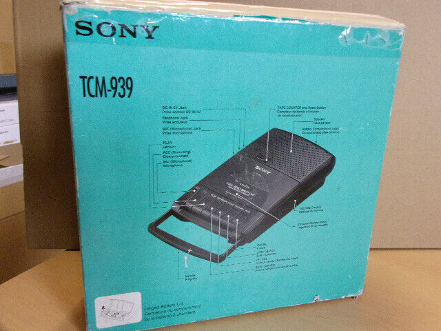 Sony TCM-939 Magnétophone Lecteur Enregistreur de Cassette