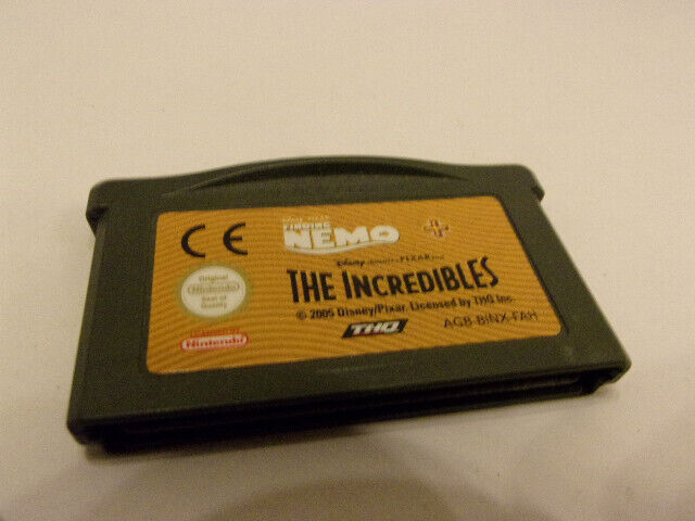 FINDING NEMO + THE INCREDIBLES  (les indestructibles)  --- pour GAME BOY ADVANCE