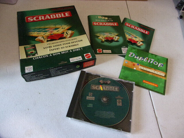 jeu pc big box Scrabble  complet ubi soft mattel