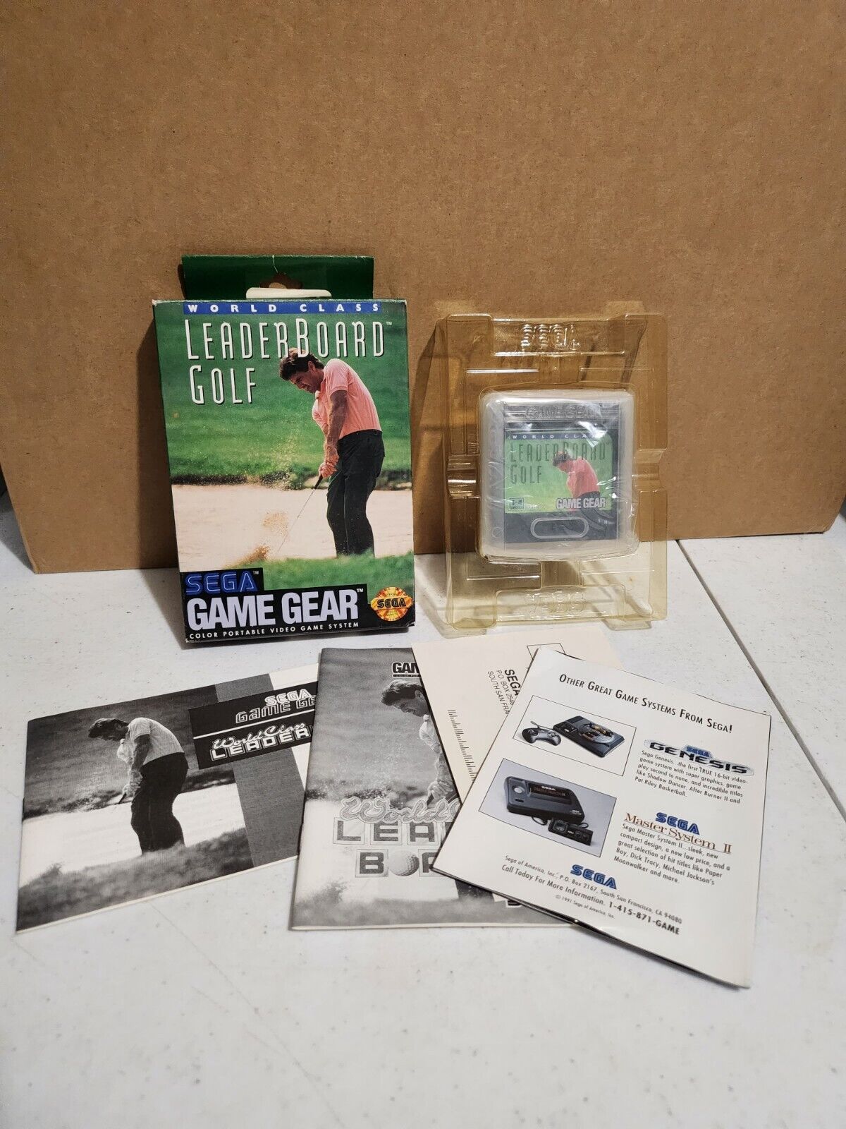 Jeu Sega Game Gear World Class LeaderBoard Golf