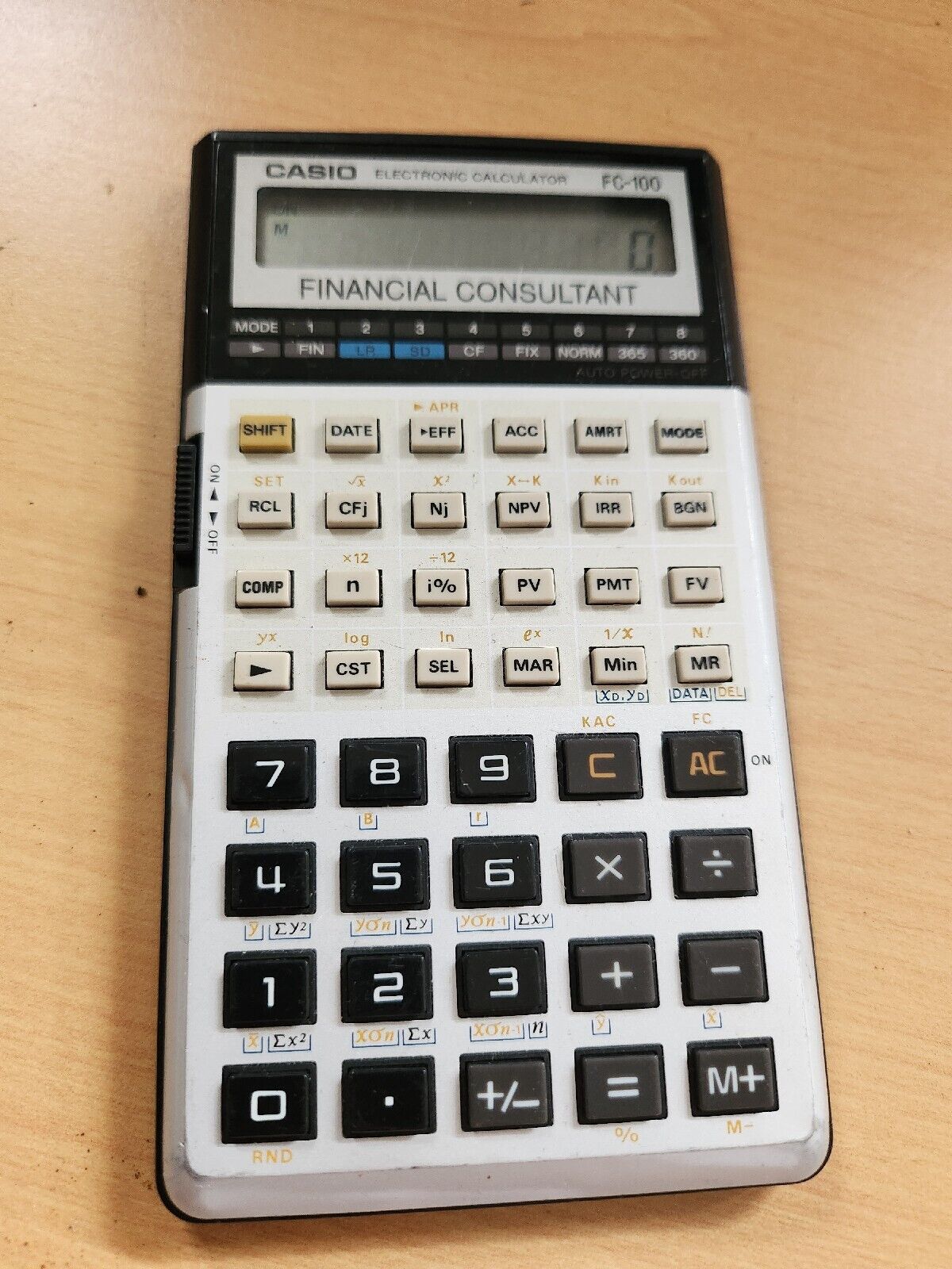 Vintage retro Calculatrice CASIO FC-100 FINANCIAL  BON ETAT