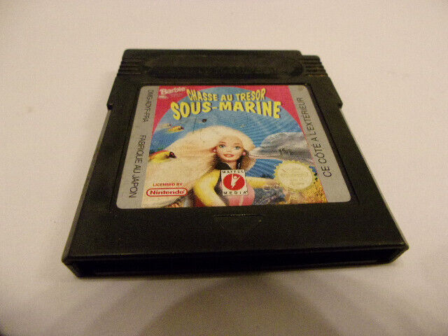 jeu nintendo game boy color BARBIE chasse au tresor SOUS-MARINE - FRA