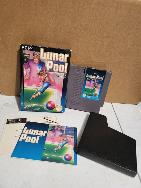 - NINTENDO NES - Jeu Lunar Pool PAL Fr complet