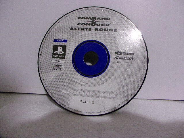 Command & Conquer Alerte rouge: Missions Tesla PAL Playstation 1 Ps1 alliees