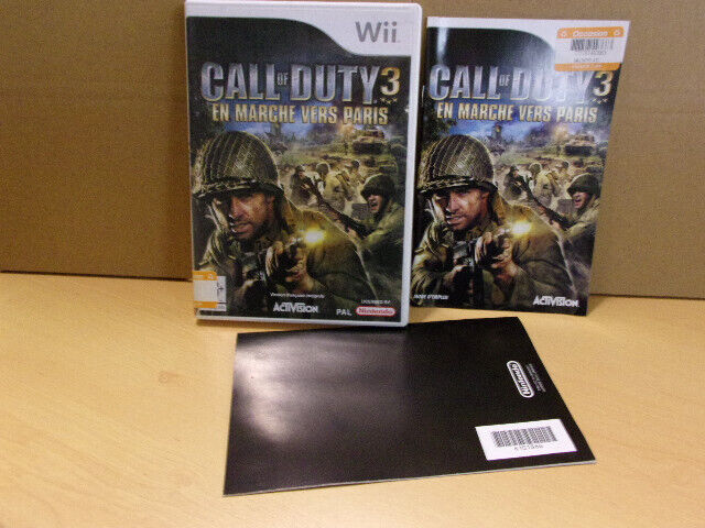 Call of Duty 3 En Marche Vers Paris sur Nintendo Wii - FR