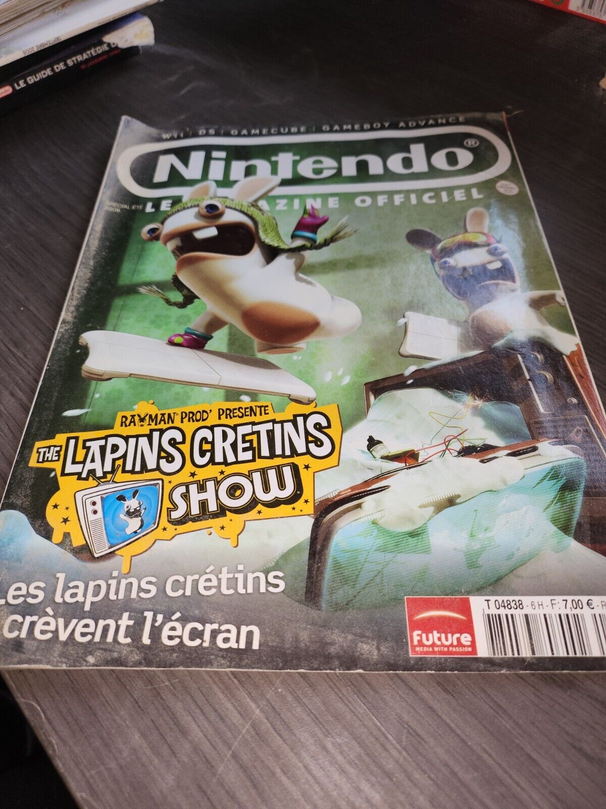 Revue Nintendo Le Magazine Officiel N°6 Sur Wii Game Cube GBA DS lapins cretins