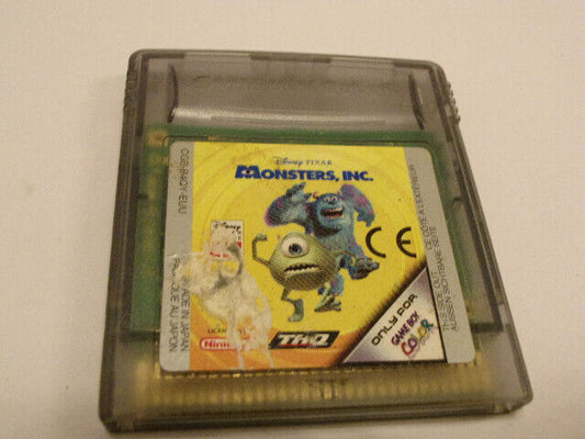 Jeu Nintendo Game Boy Color. Monsters, Inc. Monstres Et Compagnie Euu