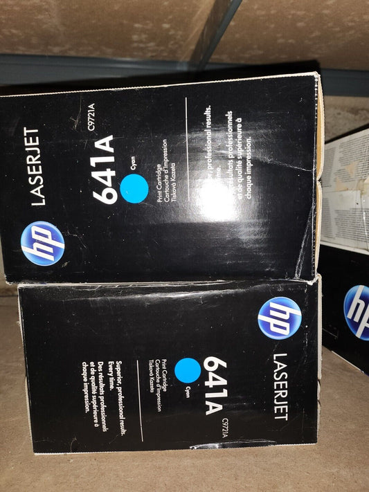 Lot de 2 Toner HP C9721A HP 641A CYAN original HP4600 4650 4610 neuf