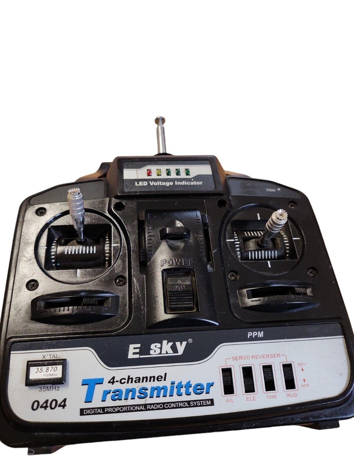 E-SKY 0404 - 4 CHANNEL TRANSMITTER Radio Remote Control 35MHz - Used Condition