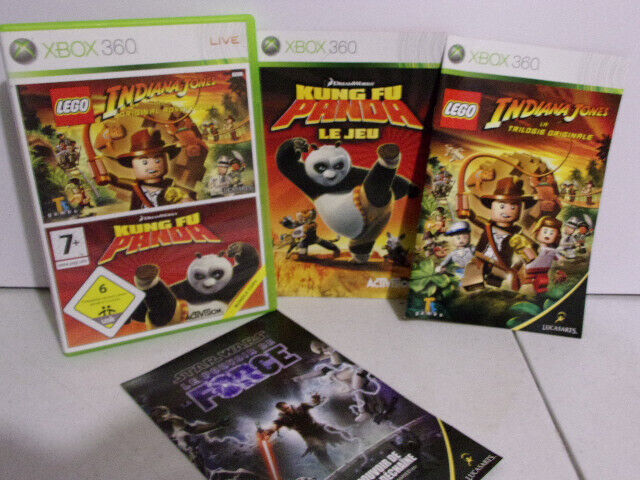 Jeu Xbox 360 - Double Pack LEGO Indiana Jones / Kung Fu Panda - Complet - PAL EU