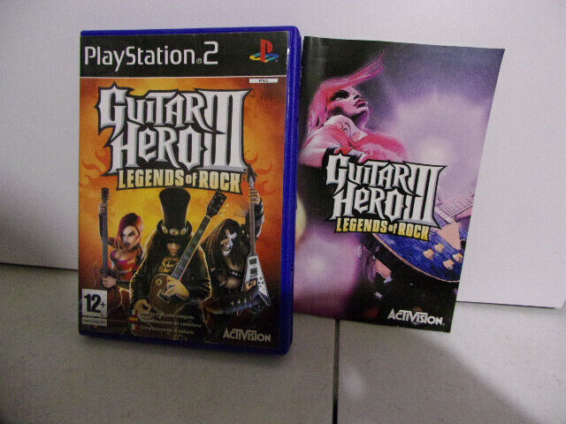 GUITAR HERO III LEGENDS OF ROCK PS2 PLAYSTATION 2 complet