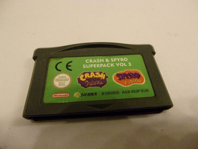 CRASH & SPYRO SUPERPACK VOL 3 FUSION  sur Nintendo Game Boy Advance GBA